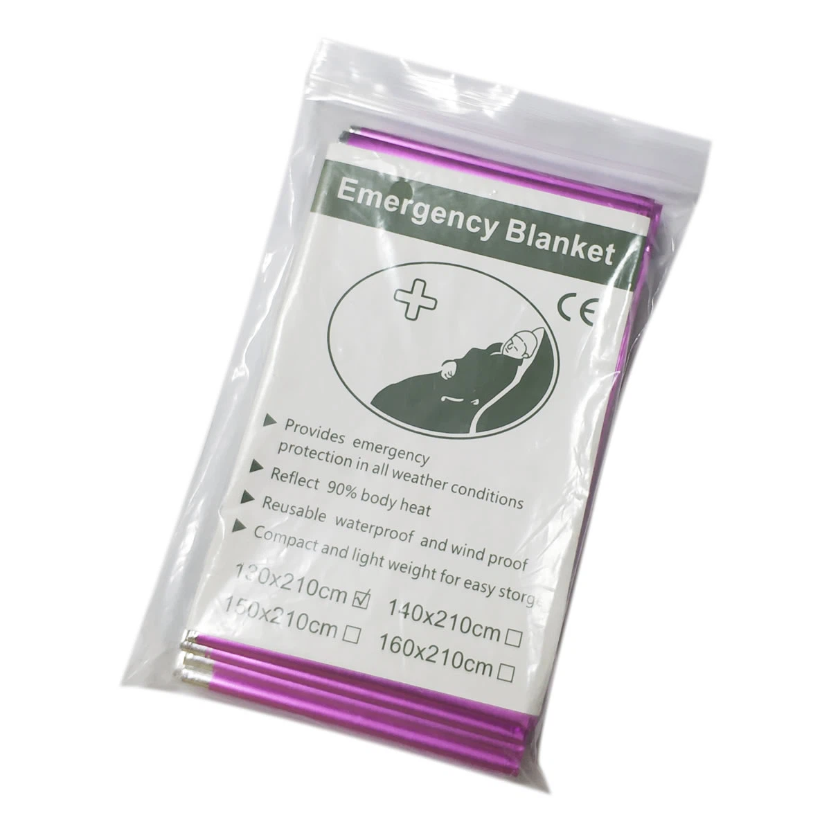 Emergency Foil Mylar Thermal Blanket (2)